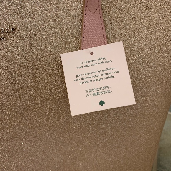 KATE SPADE LARGE JOELEY SHOULDER TOTE ROSE GOLD - Picture 8 of 8